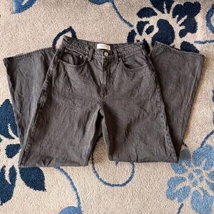 washed black abercrombie the loose jean